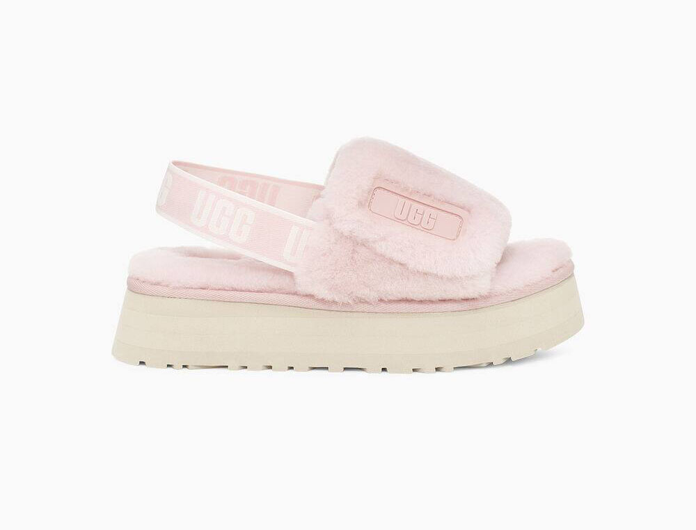 UGG Disco Slide Tofflor Dam Rosa - FT6WX